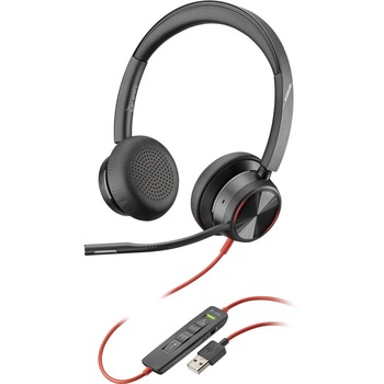 Poly Blackwire Corded Headset 8225, Stereo, USB-A, PC, Universal