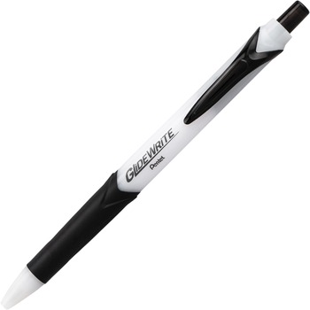 Pentel&#174; GlideWrite 1.0mm Ballpoint Pen, Black Gel-Based Ink, 16/PK