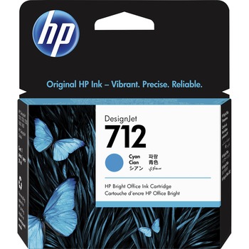 HP 712 Original Ink Cartridge - Cyan - Inkjet - 1 Pack