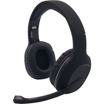 Maxell BT-BNH Headset, Wireless/Bluetooth, Circumaural, Black