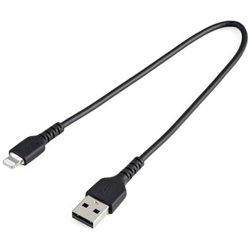 Startech.com USB-A to Lightning Cable, 12 in, Black