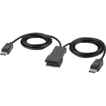 Belkin Modular DP Dual Head Console Cable, 6 ft KVM Cable, Supports up to 3840 x 2160, Gold Plated, Black