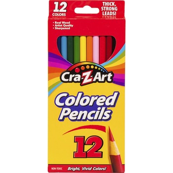 Cra-Z-Art Colored Pencils, Assorted, 12/BX