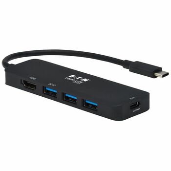 Tripp Lite by Eaton USB-C Multiport Adapter - 4K 60 Hz HDMI, 3 USB-A Hub Ports, 100W PD Charging, HDR, HDCP 2.2
