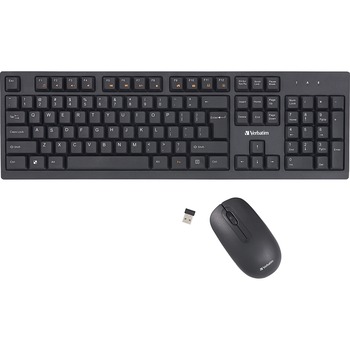 Verbatim Wireless Keyboard and Mouse, 1000 dpi, Compatible with Windows and Mac