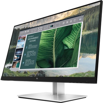 HP E24u G4 23. 8&quot; Full HD LCD Monitor, 16: 9, , 1920 x 1080, 250 Nit, Black/Sliver