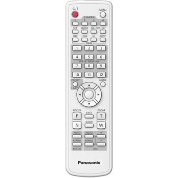 Panasonic Infrared Wireless Remote Control, PTZ Security Cameras, 32.81 ft Distance, White