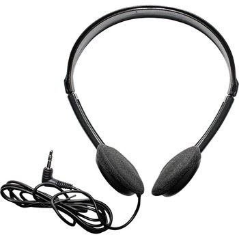 Maxell Wired Headset, Mini-phone (3.5mm), 32 Ohm, 6 ft Cable, Black