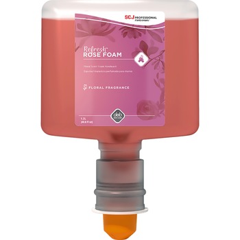 SC Johnson TF Refill Refresh Rose Foam Handwash, 1200 mL, Rose Scent, Cartridge Dispenser, Anti-irritant, 3/CT