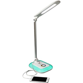OttLite Wellness Series&#174; Glow LED Desk Lamp With Color Changing Base, White