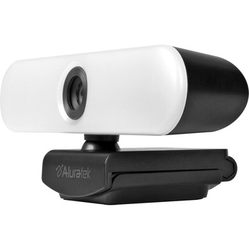 Aluratek, Inc AWCL4KFL Webcam, 8 Megapixel, 30 fps, USB 2.0 Type A, 3840 x 2160 Video, Auto-focus