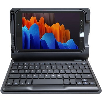 Samsung Keyboard/Cover Case for Active 3 Tablet, 5.3 in H x 9.5 in W x 2.4 in D, Black