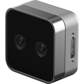 Intel RealSense D405 Webcam, 90 fps, 1280 x 720 Video, USB 3.2, Silver