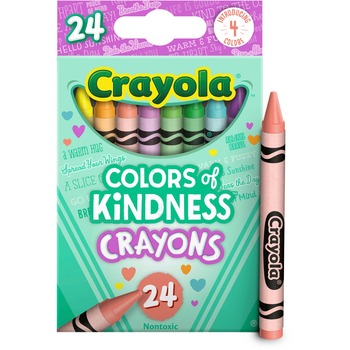 Crayola Colors of Kindness Crayons, Multicolor, 24/Pack