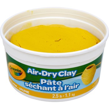 Crayola Air-Dry Clay, 2.5 lb Tub, Yellow