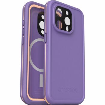 Otterbox LifeProof Series Water Proof Case For iPhone 15 Pro, Plastic, Rule of Plum Purple