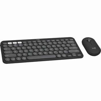 Logitech Pebble 2 Combo for Mac Wireless USB Keyboard &amp; Mouse, Tonal Graphite