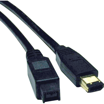 Tripp Lite by Eaton 10ft Hi-Speed FireWire IEEE Cable-800Mbps with Gold Plated Connectors 9pin/6pin M/M 10&#39; - (9pin/6pin) 10-ft.