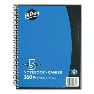 Hilroy Executive Coil Five Subject Notebook