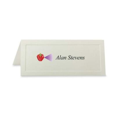 First Base Overtures Embossed Traditional Place Card