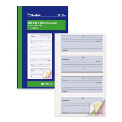 Blueline Receipt Forms Book