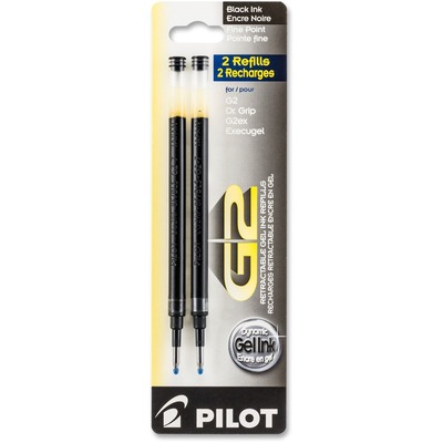 Pilot G2 Gel Ink Refill, Fine Point, Black Ink - 2 pack