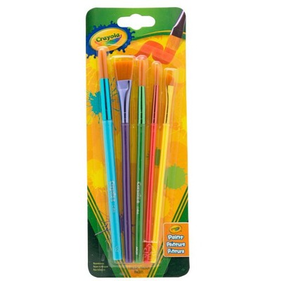 Crayola Synthetic Brushes, Assorted, Pack Of 5