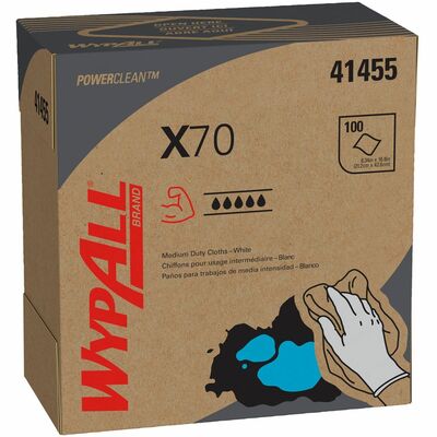 Wypall PowerClean X70 Medium Duty Cloths - Pop-Up Box