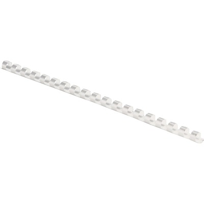 Fellowes Plastic Binding Combs - White, 5/16" Diameter