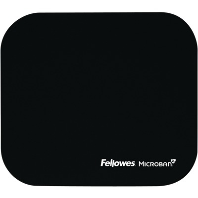 Fellowes Microban&reg; Mouse Pad - Black