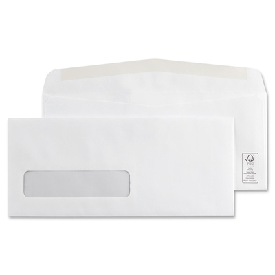 Supremex Single Window Envelope #10, White, 500/Box