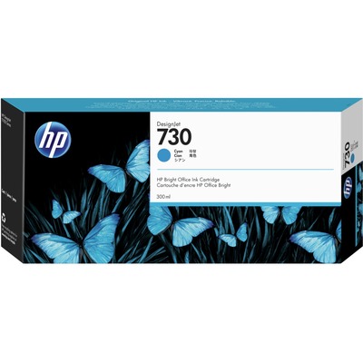 HP 730 Original High Yield Inkjet Ink Cartridge - Cyan Pack