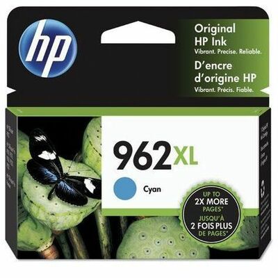 HP 962XL Original High Yield Inkjet Ink Cartridge - Cyan - 1 Each