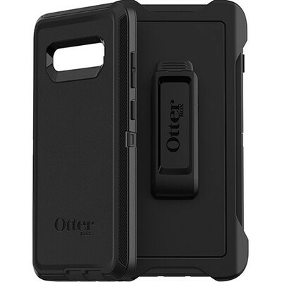 OtterBox Defender Rugged Carrying Case (Holster) Samsung Galaxy S10+ Smartphone - Black