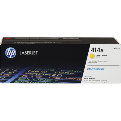 HP 414A (W2022A) Original Laser Toner Cartridge - Yellow - 1 Each