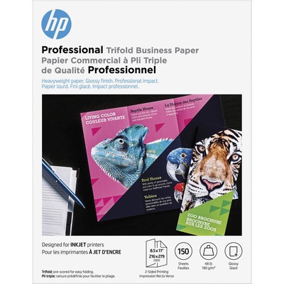 HP Professional Trifold Business Paper - White