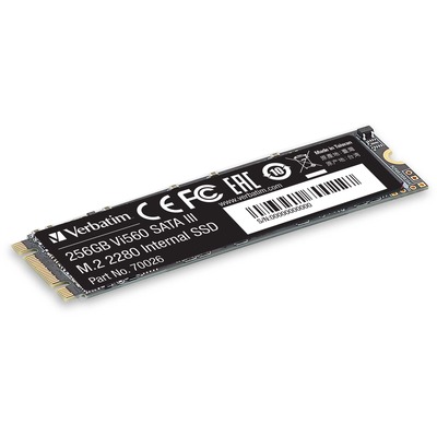 Verbatim Vi560 256 GB Solid State Drive - M.2 2280 Internal - SATA (SATA/600)