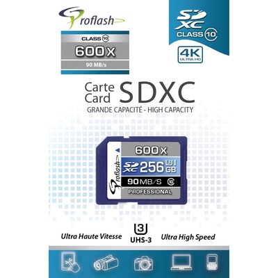 Proflash 256 GB Class 10 SDXC - 1 Pack