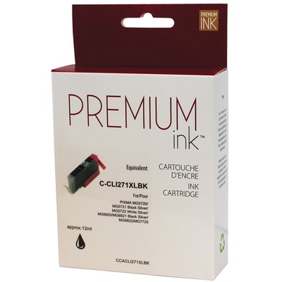 Premium Ink Inkjet Ink Cartridge - Alternative for Canon CLI-271XLC - Black - 1 Each