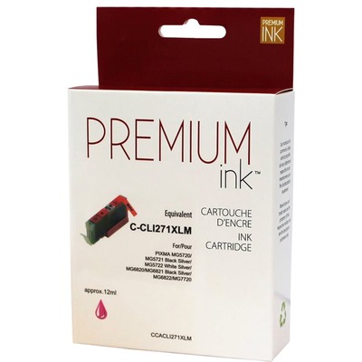 Premium Ink Inkjet Ink Cartridge - Alternative for Canon CLI-271XLM - Magenta - 1 Each