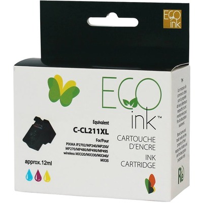 Eco Ink Inkjet - Remanufactured for Canon CL211XL - Color