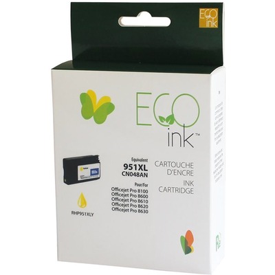 Eco Ink Inkjet - Remanufactured for Hewlett Packard CN048AN - Yellow