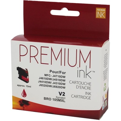 Premium Ink Inkjet Ink Cartridge - Alternative for Brother LC105MS - Magenta - 1 Each