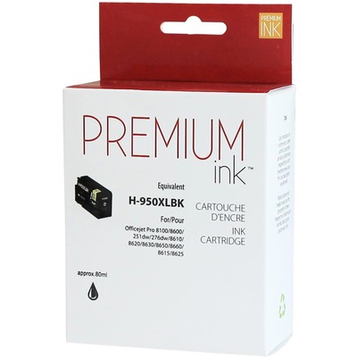 Premium Ink Inkjet Ink Cartridge - Alternative for HP - Black - 1 Pack