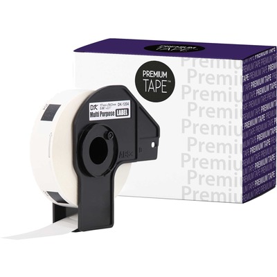 Premium Tape Die-Cut Multipurpose Paper Labels - Alternative for Brother DK-1204