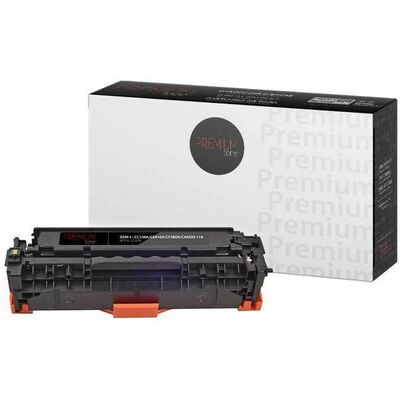 Premium Tone Toner Cartridge - Alternative for Canon, HP CC530A, CE410A, CF380A, 118 - Black - 1 Each