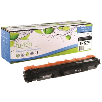 Fuzion High Yield Laser Toner Cartridge - Alternative for Brother (TN-227BK) - Black Pack