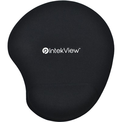 Intekview Rounded Gel Wrist Mouse Pad Black 160g