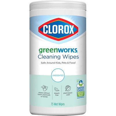 Green Works Cleaning Wipes, Unscented