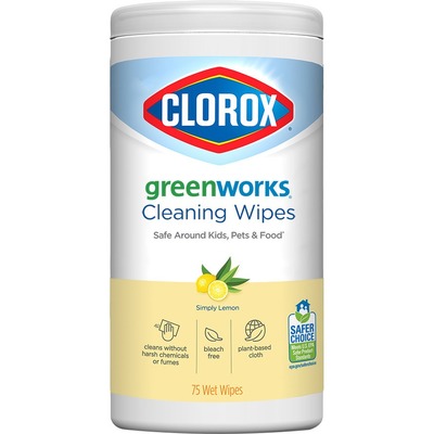 Green Works Cleaning Wipes, Simply Lemon